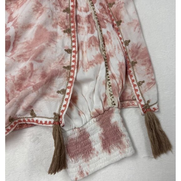 LARGE Skemo Marrakech Blush Boho Tie Dye Maxi Kaftan Dress Jaiper Harem Pant Set - Picture 11 of 12